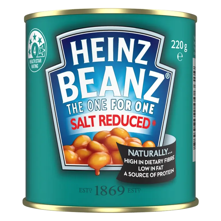 Baked Beans Salt Reduced Ring Top