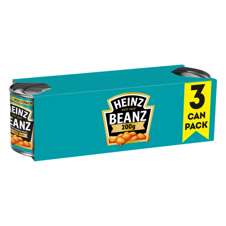 Heinz Baked Tinned Beans in Tomato Sauce 3 x 200g