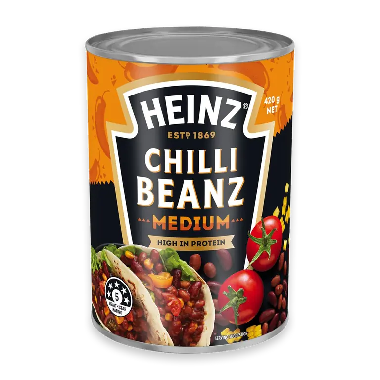 Beanz Canned Baked Beans Medium Mexican Chilli