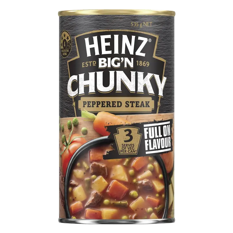 Big N Chunky Canned Soup Peppered Steak