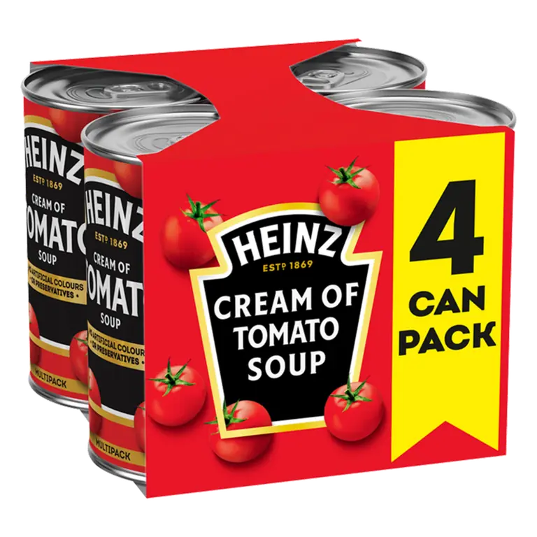 Heinz Cream of Tomato Tinned Soup 4 x 400g