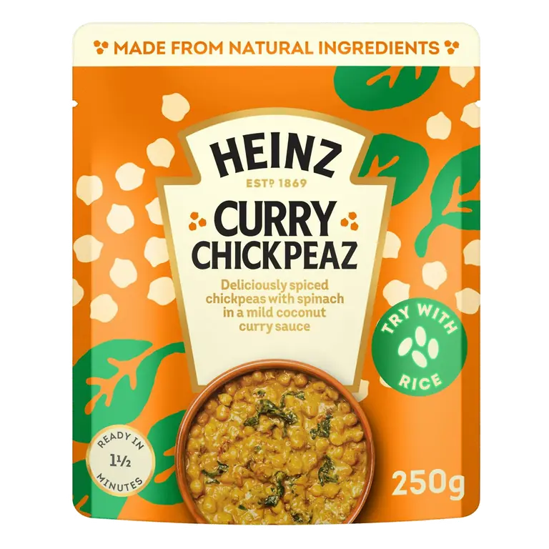 Curry Chickpeas with Coconut & Spinach 250g