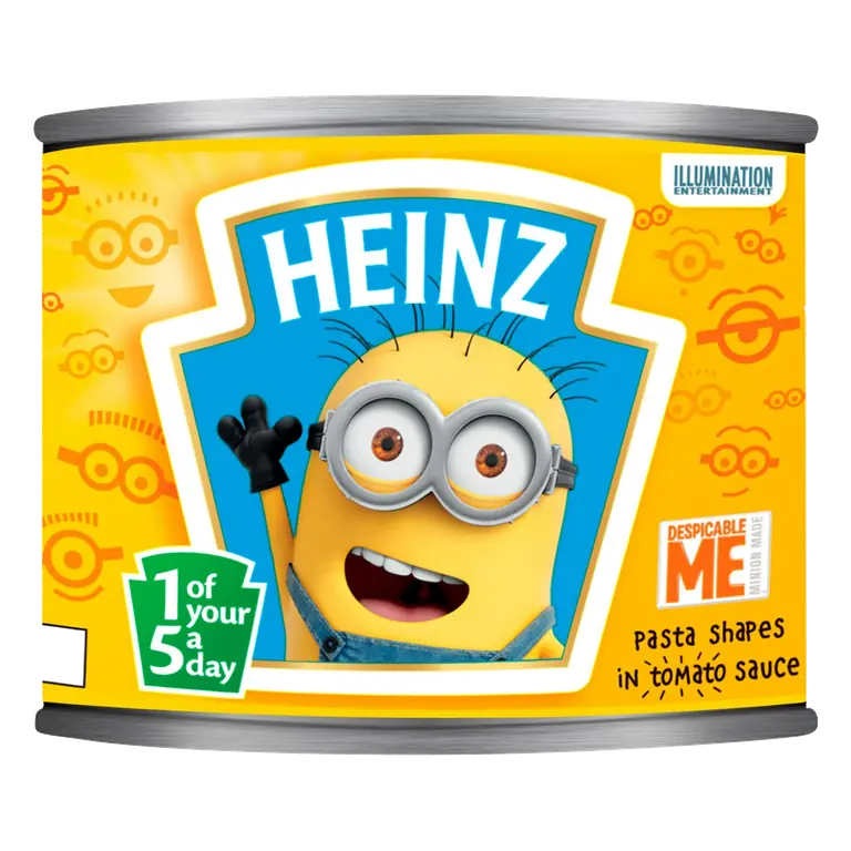 Despicable Me Minions Pasta Shapes in Tomato Sauce 205g