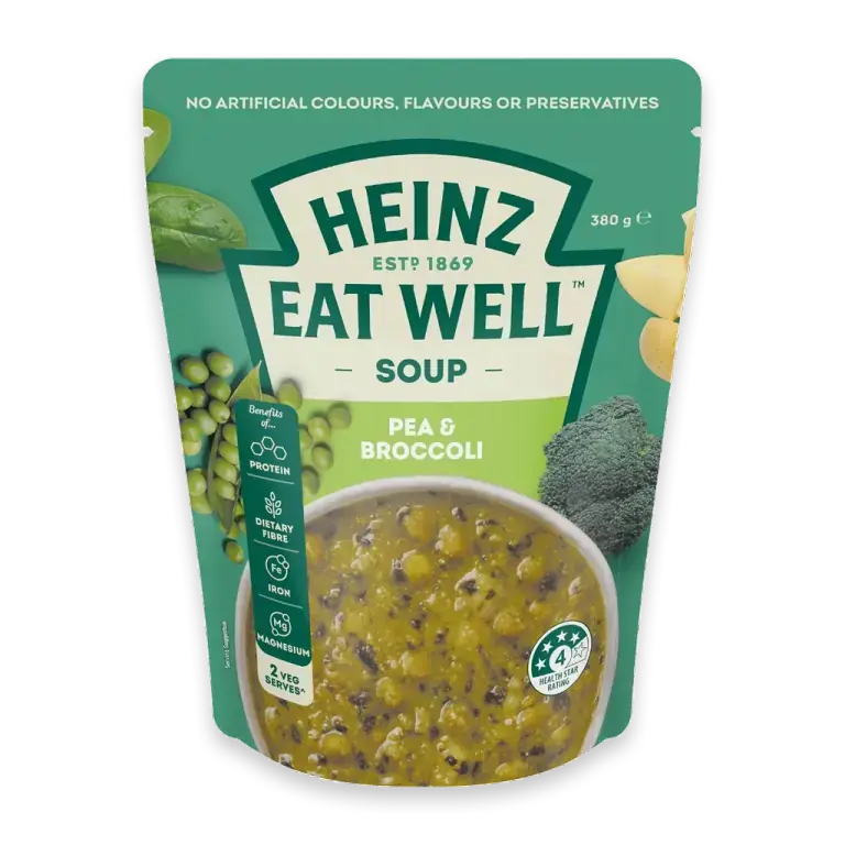 Eat Well Soup Pouch Pea & Broccoli