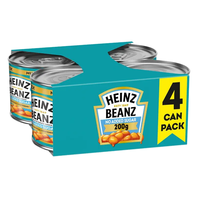 No Added Sugar Baked Beans in Tomato Sauce 4 x 200g