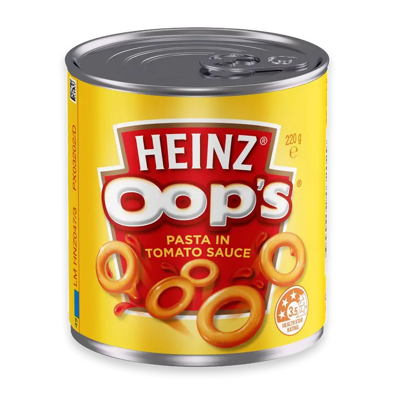 Oops Pasta In Tomato Sauce Canned Spaghetti O's