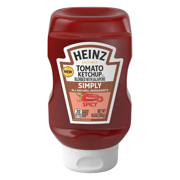 Simply Spicy Tomato Ketchup Blended with Jalapeno