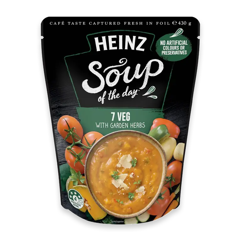 Soup Of The Day 7 Veg With Garden Herbs Pouch