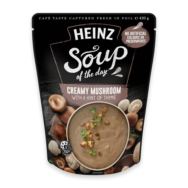 Soup Of The Day Creamy Mushroom With Thyme Pouch