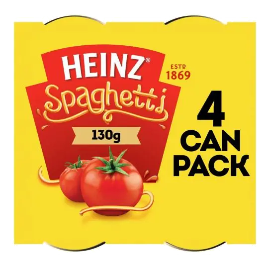 Spaghetti in Tomato Sauce 4 Pack