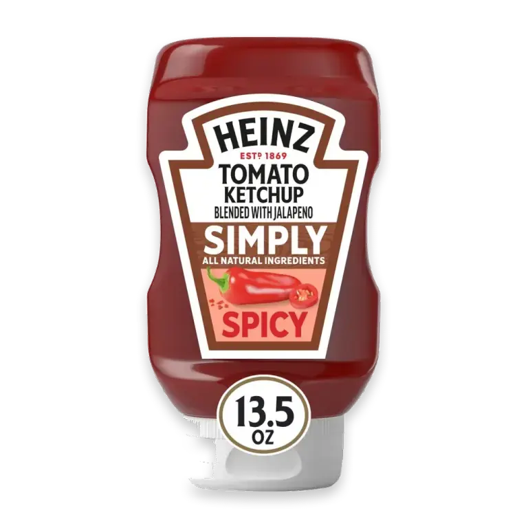 Spicy Simply Tomato Ketchup Blended with Jalapeno, Bottle