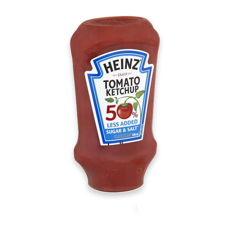 Tomato Ketchup Sauce Bottle 50% Less Sugar & Salt