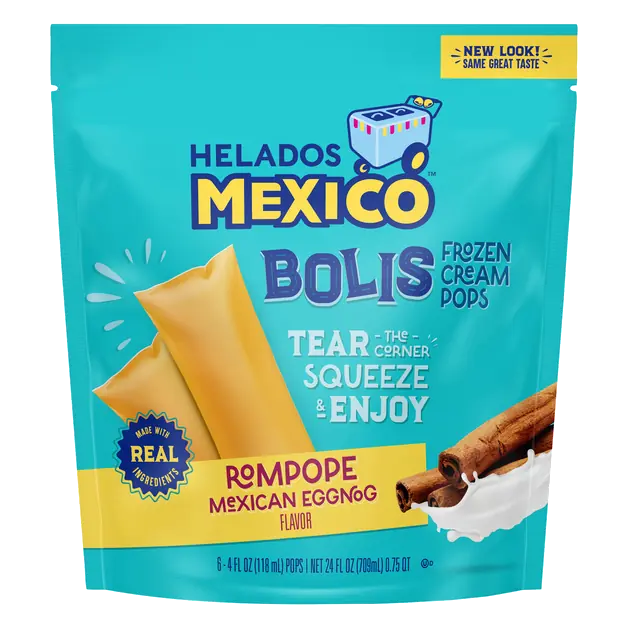 Mexico Bolis Rompope Eggnog Flavor Cream Pops - 6 ct