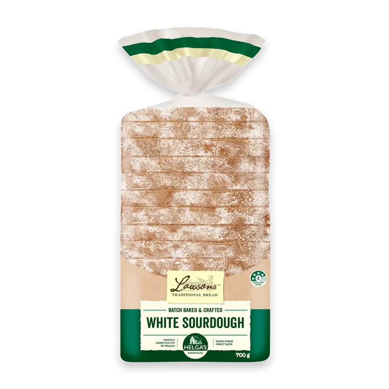 Crafted White Sourdough Bread Loaf