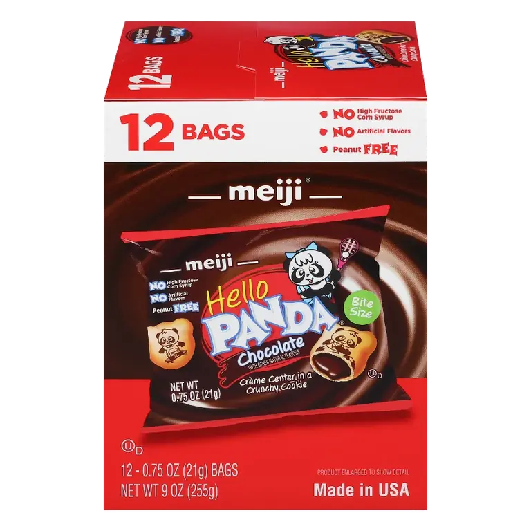 Hello Panda Chocolate Snack Box, 9oz/12ct: No Artificial Colors, Peanut-Free