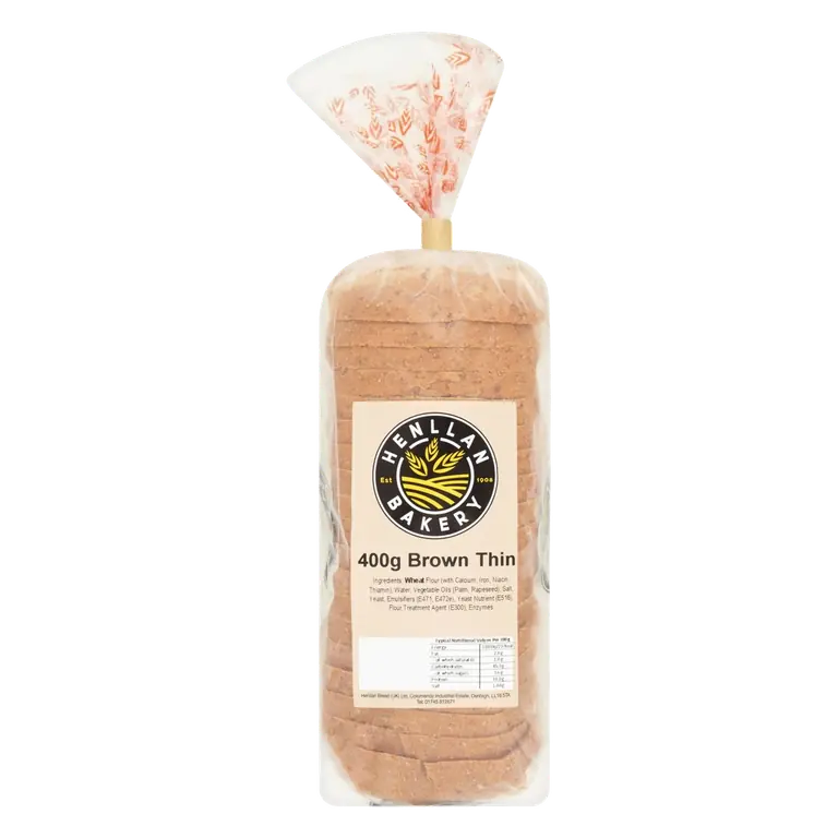 Bakery Brown Thin Sliced Bread 400g