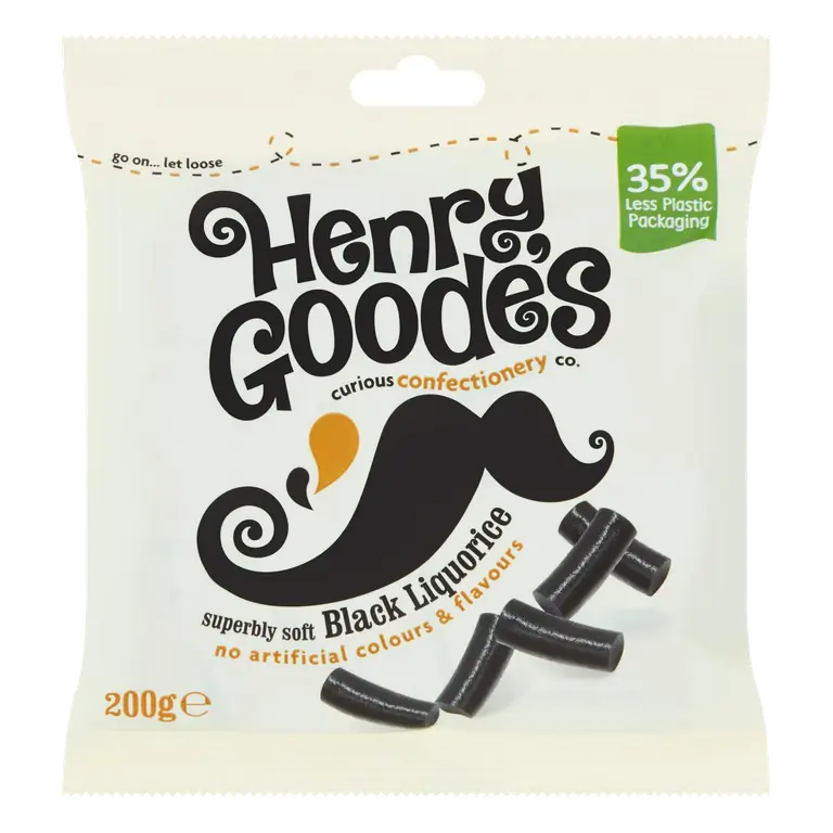 Henry Goode's Superbly Soft Black Liquorice 200g
