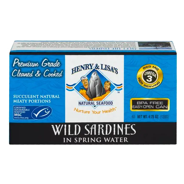 Wild Sardines in Spring Water