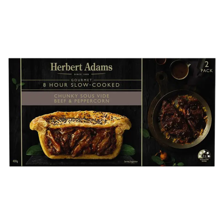 Pies Slow Cooked Beef Pepper