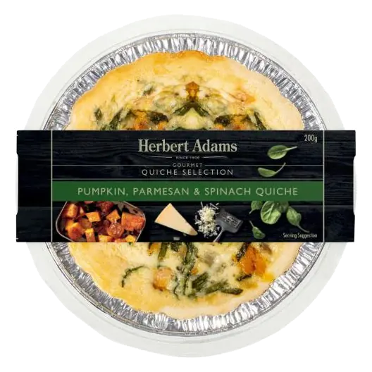 Quiche Pumpkin Parmesan Spinach
