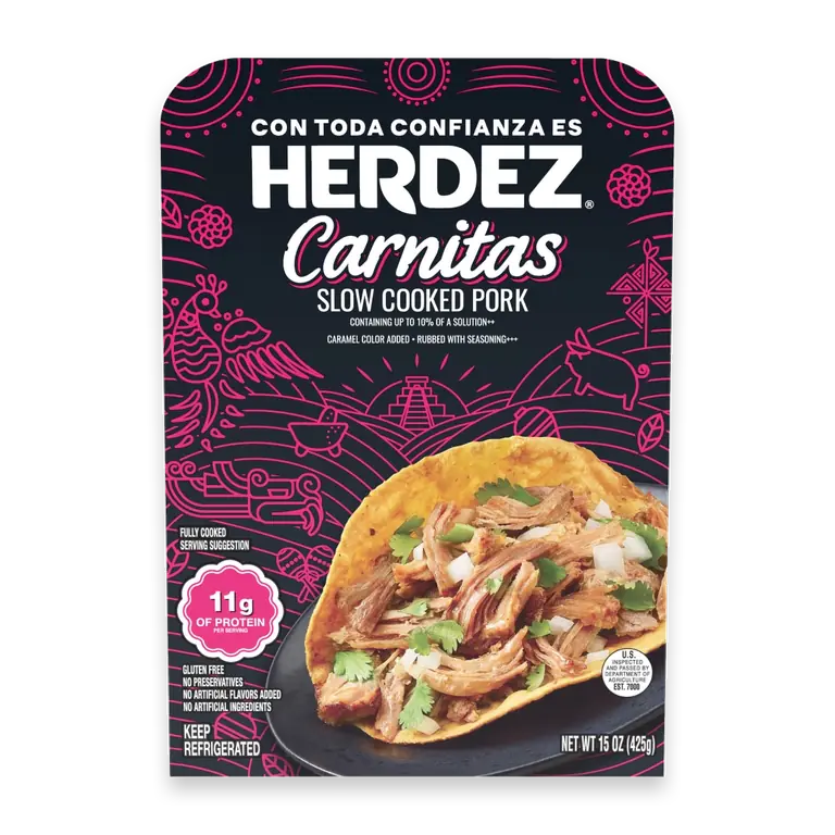 Fully Cooked Pork Carnitas Entree Meal