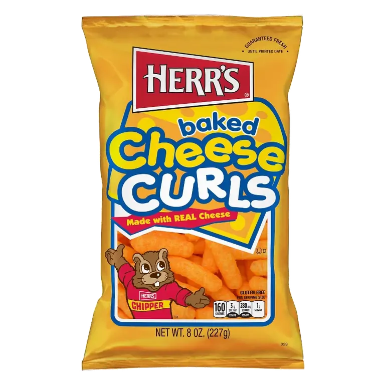 HERR'S Baked Cheese Curls, 8oz: Gluten-Free