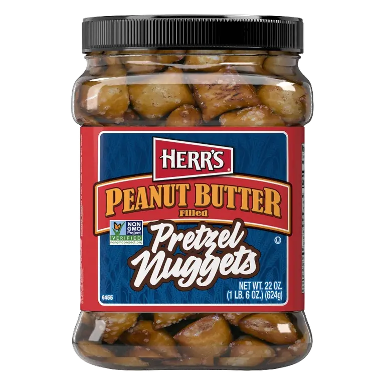 HERR'S Peanut Butter Pretzel Barrel 22oz
