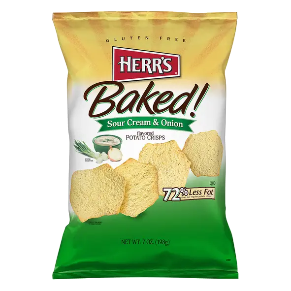 Baked! Sour Cream & Onion Potato Crisps Chips
