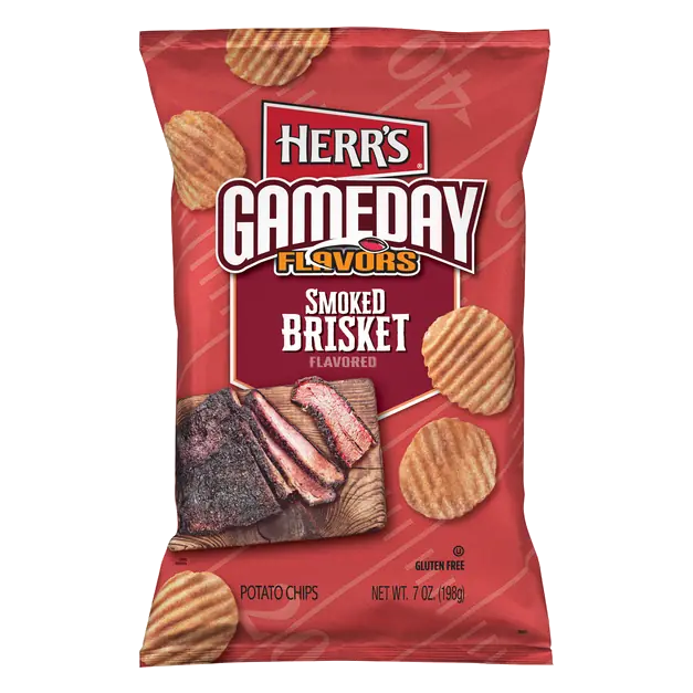 GameDay Gluten Free Smoked Brisket Flavored Ripple Potato Chips