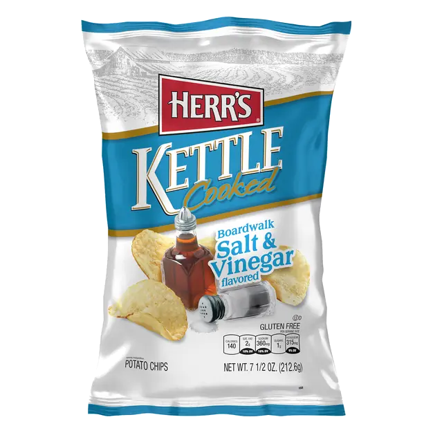Gluten Free Boardwalk Salt & Vinegar Kettle Cooked Potato Chips
