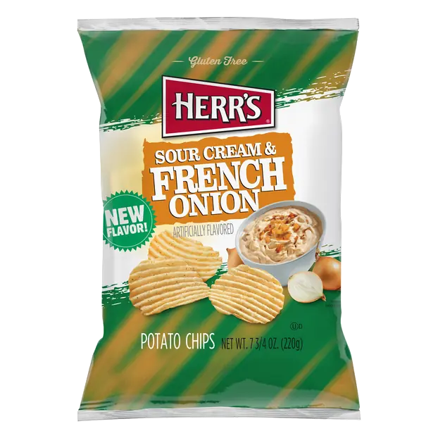 Gluten Free Sour Cream & French Onion Potato Chips