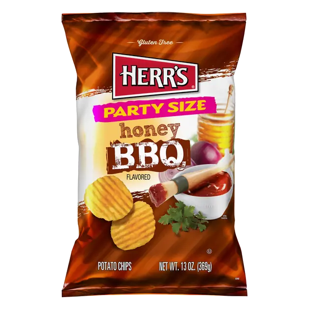 Honey BBQ Flavored Potato Chips Party Size