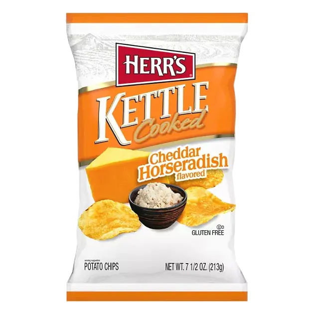 Kettle Cooked Cheddar Horseradish Flavored Potato Chips