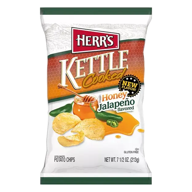 Potato Chips, Honey Jalapeno Flavored, Kettle Cooked