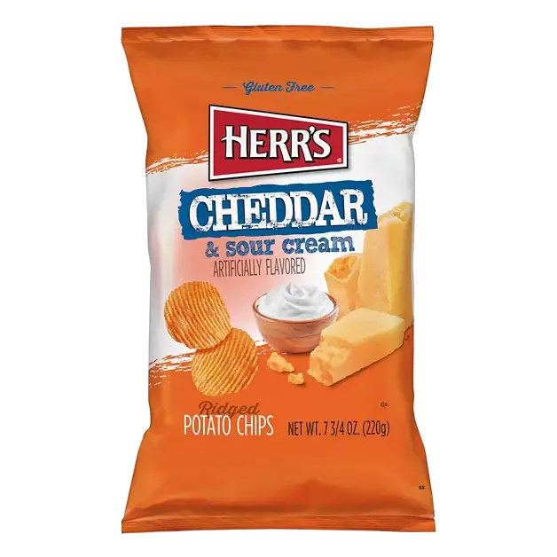 Potato Chips, Ripple, Cheddar & Sour Cream