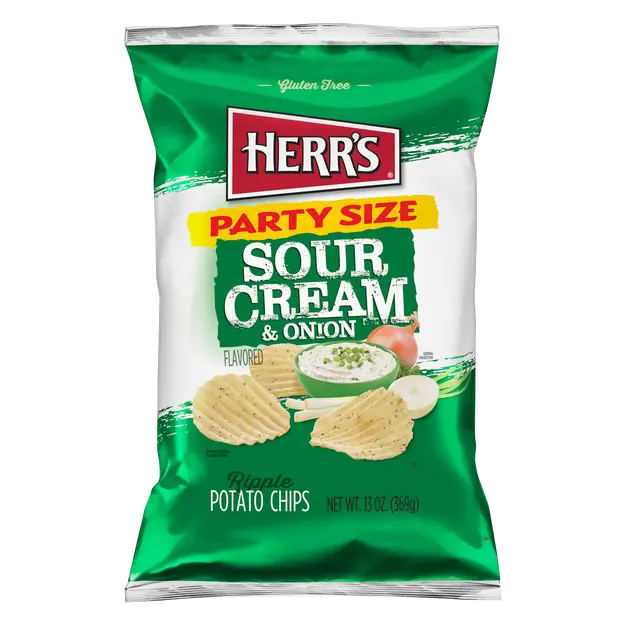 Sour Cream & Onion Potato Chips Party Size