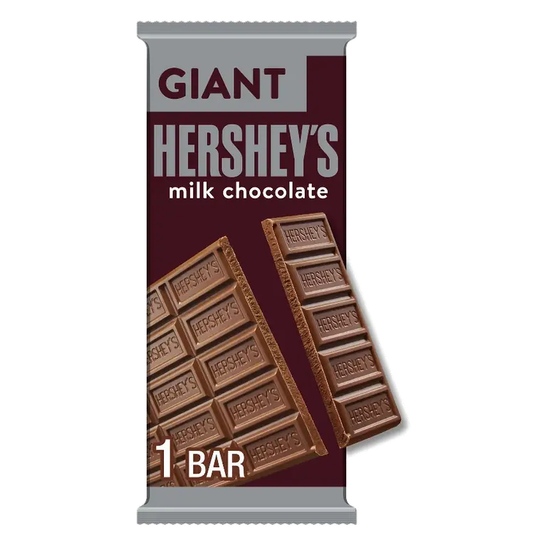 Hershey's Milk Chocolate Giant Candy Bar, 7.56oz