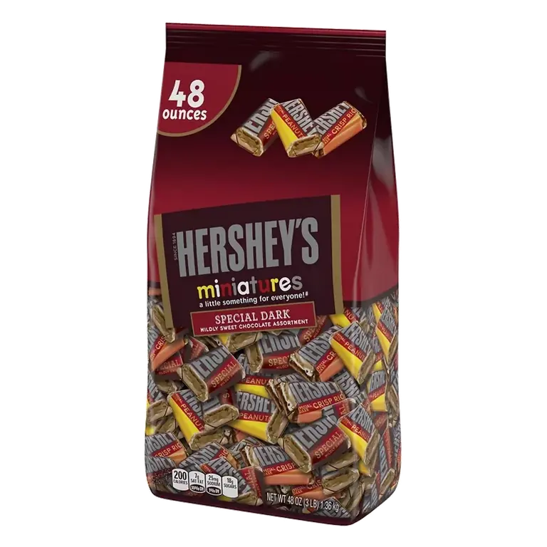 Hershey's special Dark Mildly Sweet Chocolate Miniatures Assortment, 48oz