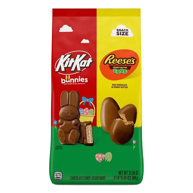 Bunnies/Eggs Chocolate Snack Size Candy Assortment