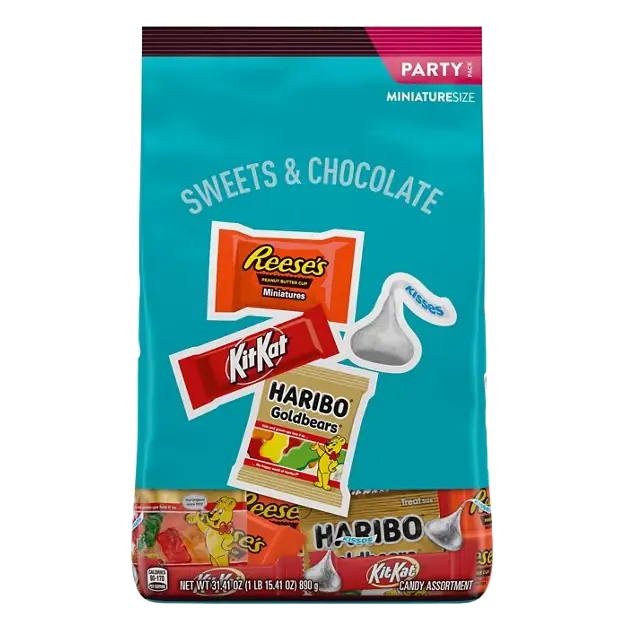 Candy Assortment, Sweets & Chocolate, Miniature Size, Party Pack