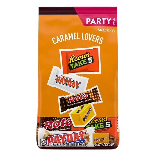Caramel Lovers Assorted Snack Size Candy Party Pack