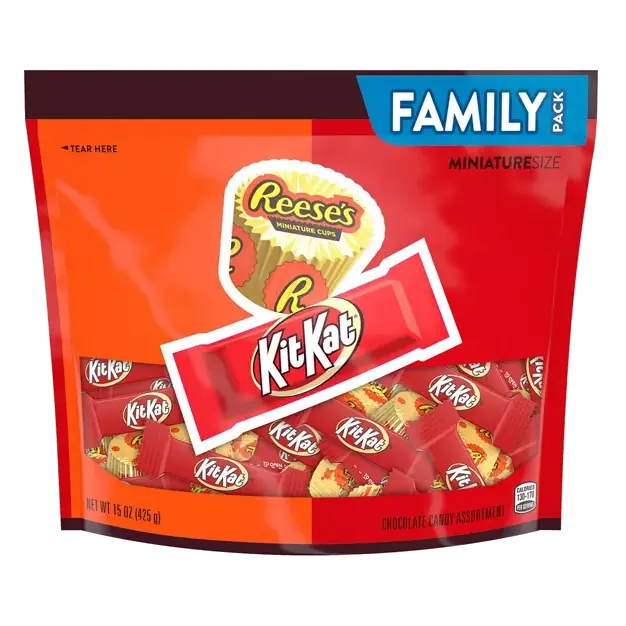 Chocolate Candy Assortment, Miniature Size, Family Pack