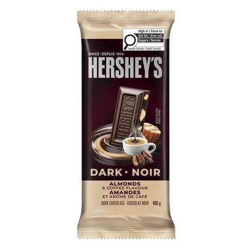 Dark Chocolate Bar Almond Coffee 100 g