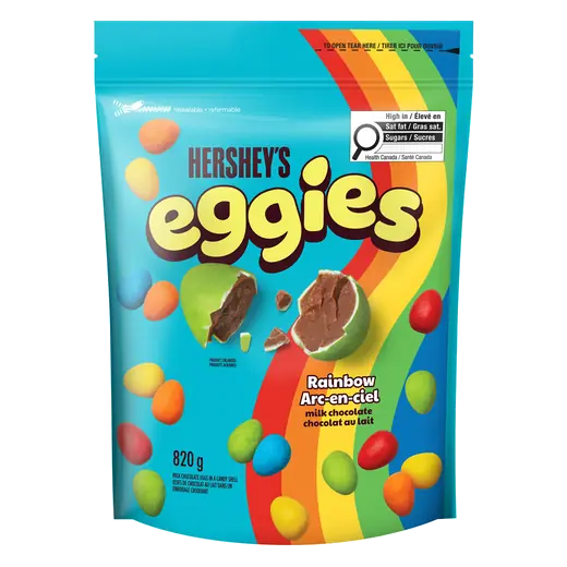 Eggies Milk Chocolate Rainbow 820 g