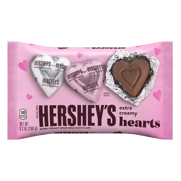 Extra Creamy Hearts Milk Chocolate