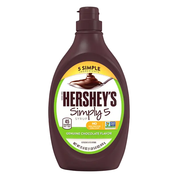 Genuine Chocolate Flavor Simply 5 Syrup