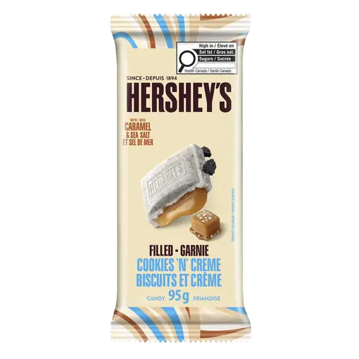 Chocolate Bar Caramel & Sea Salt Filled Cookies 'N' Creme 95 g