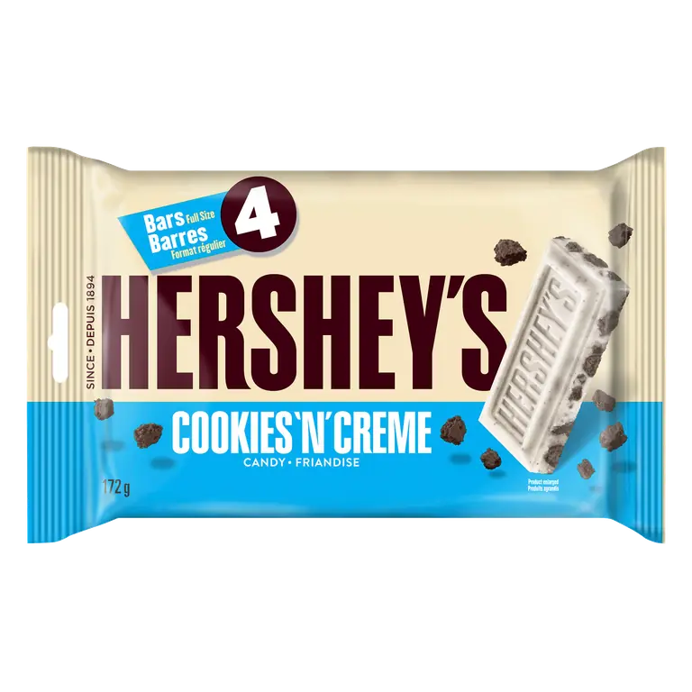Chocolate Bars Cookies N Cream 4 x 43 g