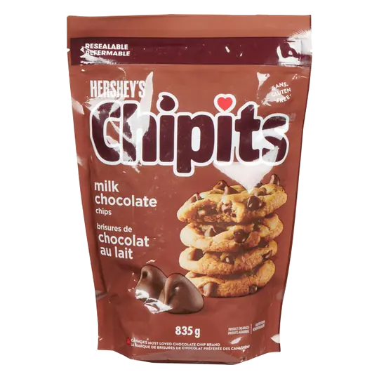 Gluten-Free Chipits Milk Chocolate Chips 835 g