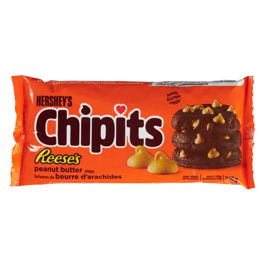 Gluten-Free Chipits Reese's Baking Pieces Peanut Butter 270 g